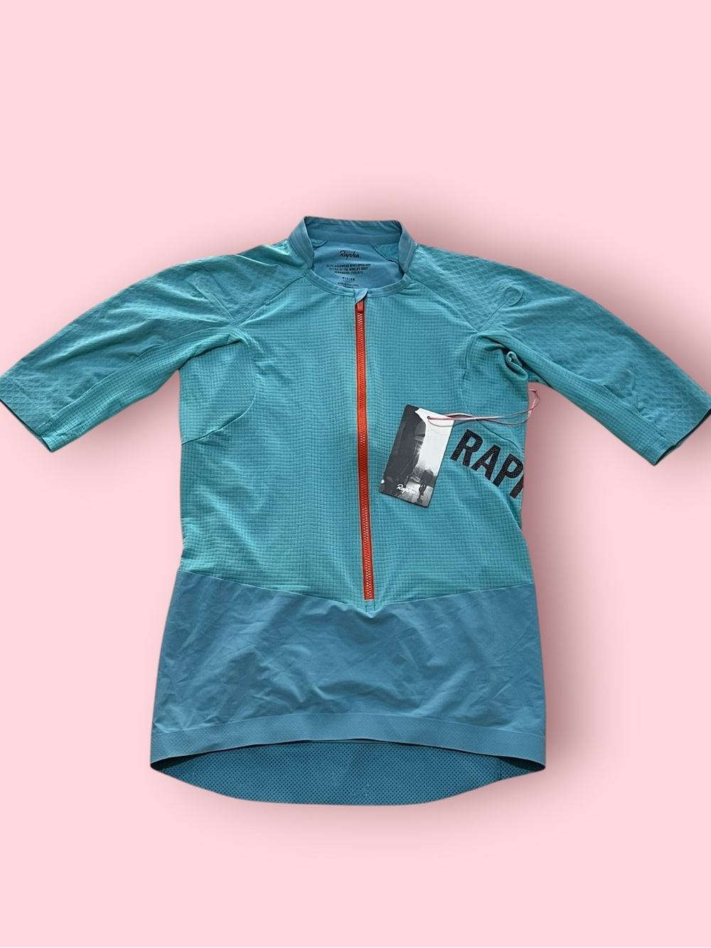Rapha Men’s Pro Team Gravel  Cycling Jersey (Teal / Orange)